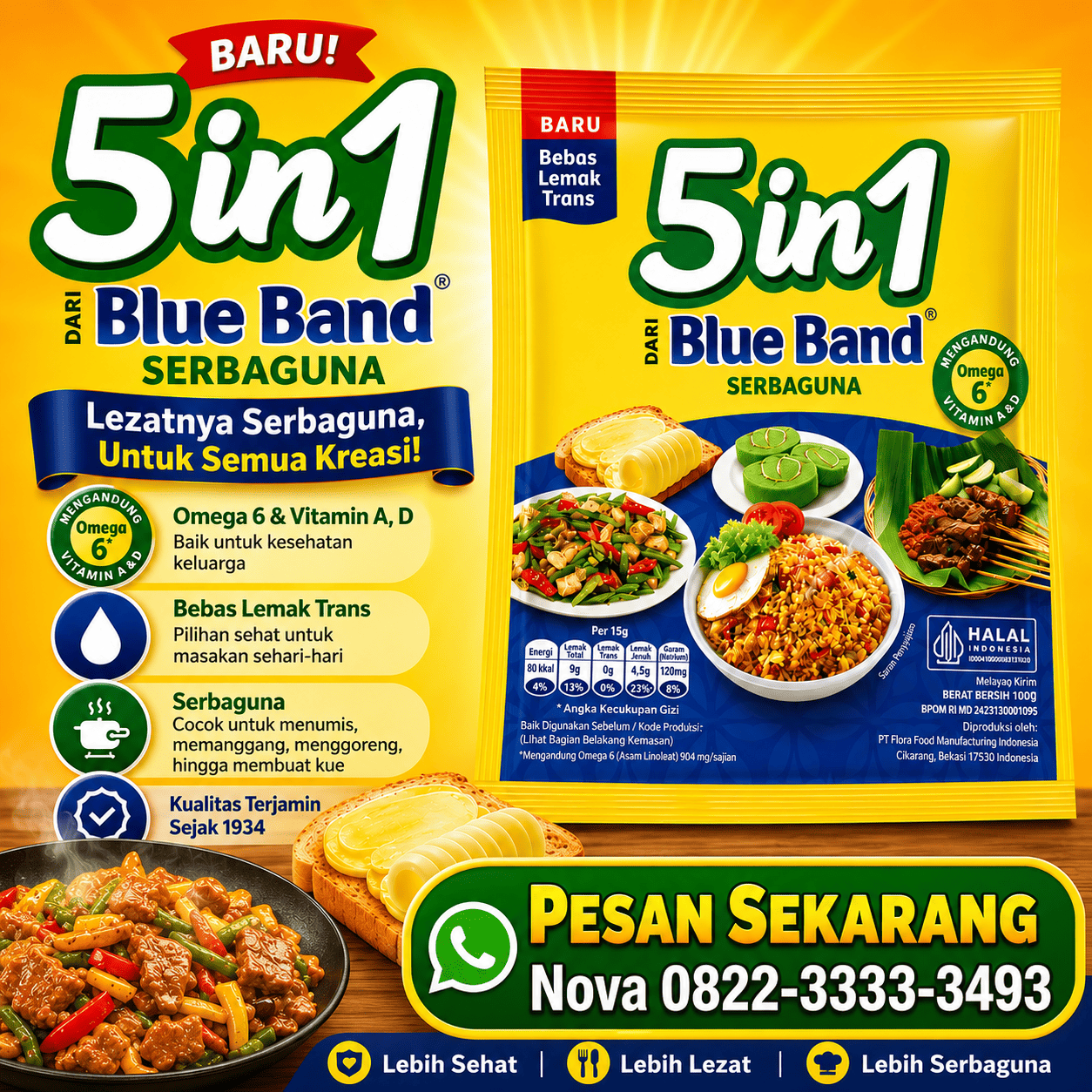 BLUEBAND 5IN1 190GR(DOS=60)(JAN27)